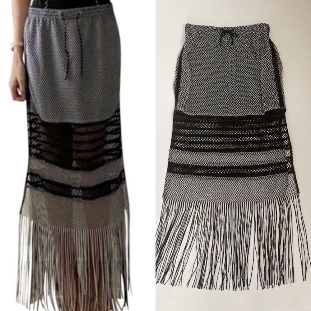 Jonathan Simkhai Fringe Skirt